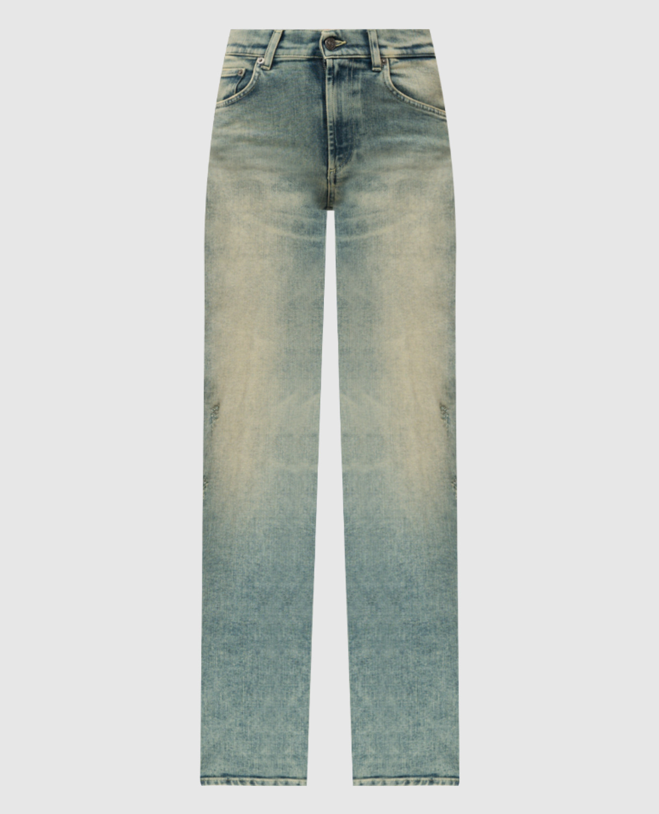 

Alicia distressed blue jeans with metallic logo Dondup, Light blue