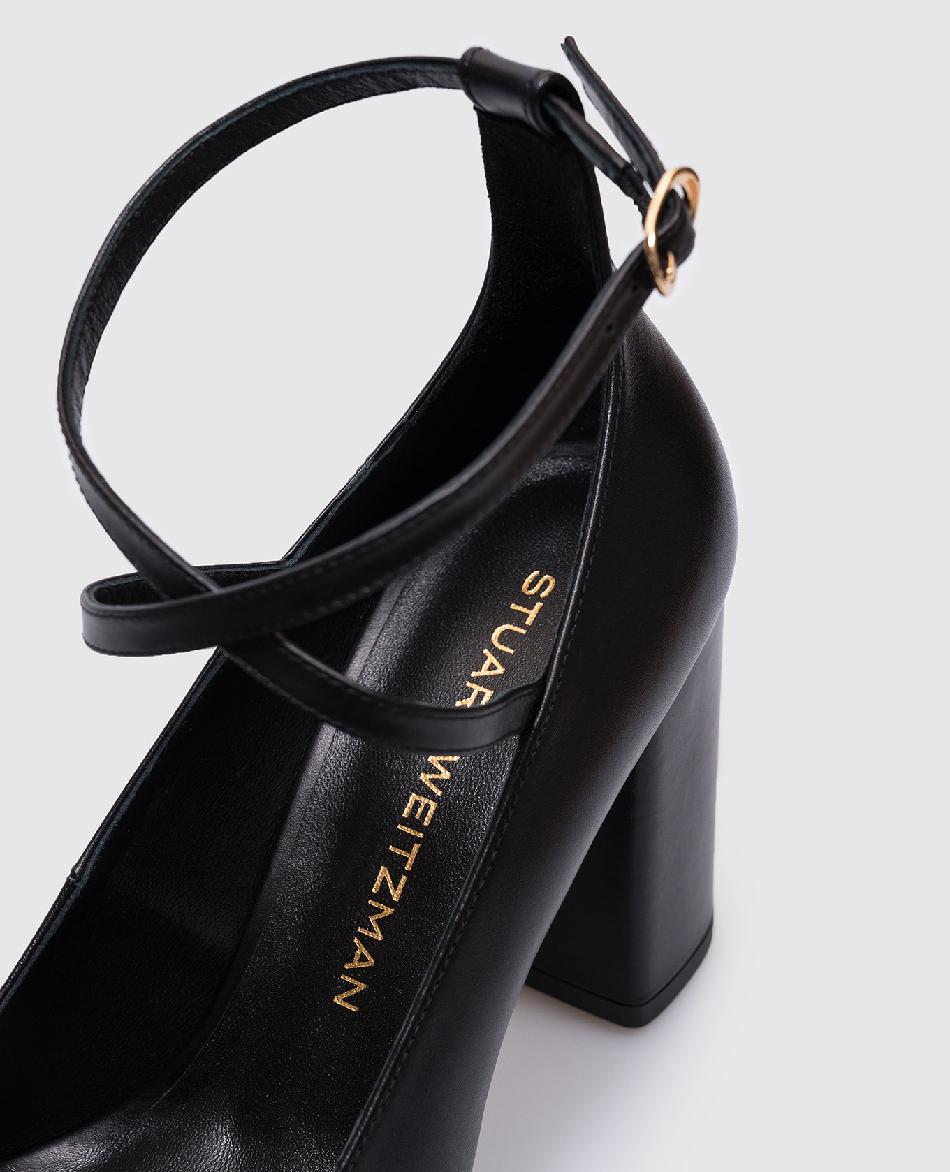 

Black leather Eden shoes Stuart Weitzman