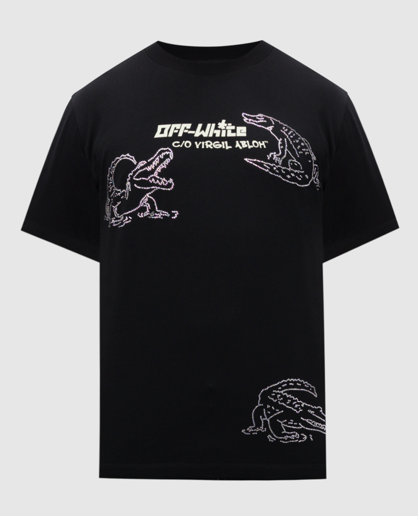 

Black T-shirt with crystals Off-White