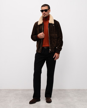 Tom Ford Brown suede jacket LBB009LMS028