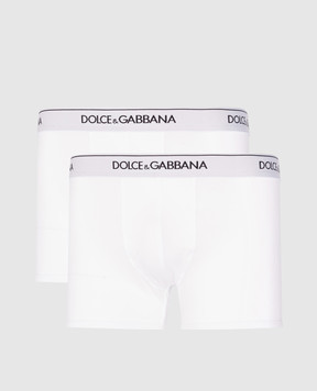 Dolce&Gabbana Set of white boxer briefs with logo M9C07JONN95