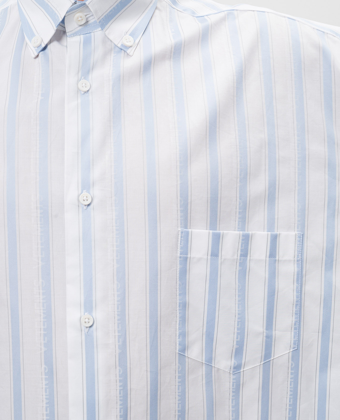 

White striped shirt with logo Vetements