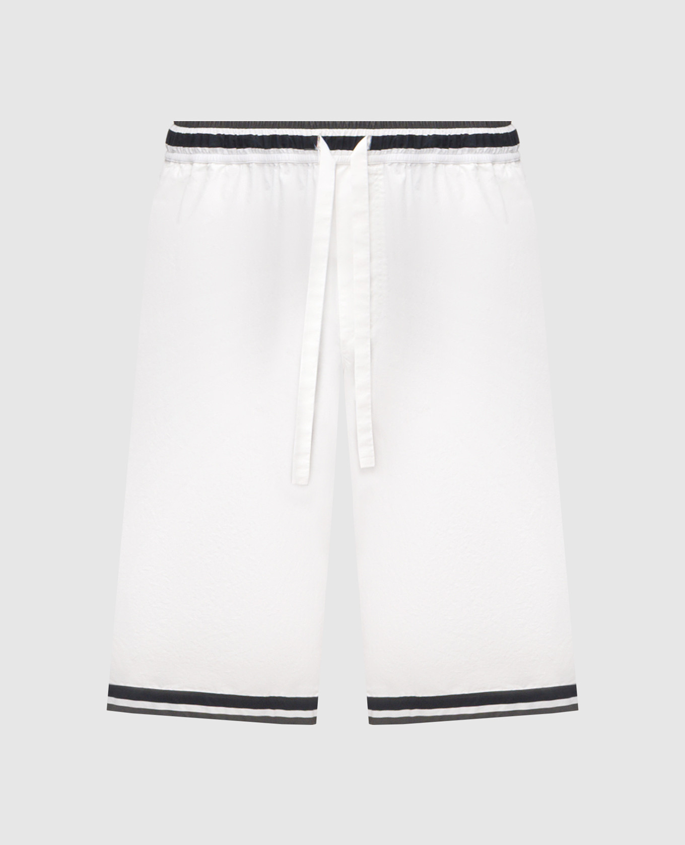 

White shorts with Majolica print Dolce&Gabbana