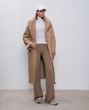 Rindi Beige two-sided sheepskin coat 305SH024