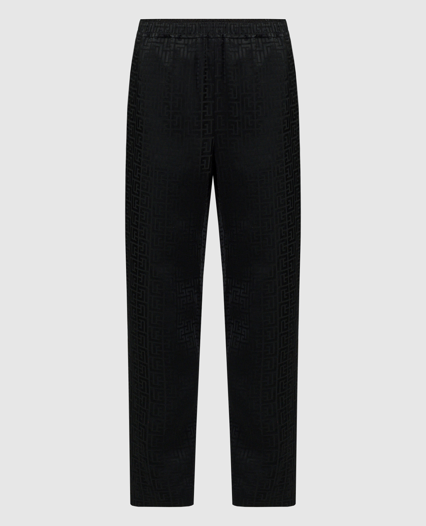 Black pants in a monogram pattern Balmain