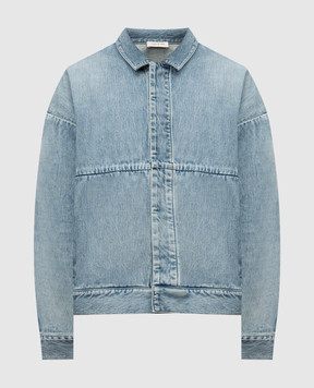 Fear of God Blue denim jacket with logo patch FGE230318DNMm