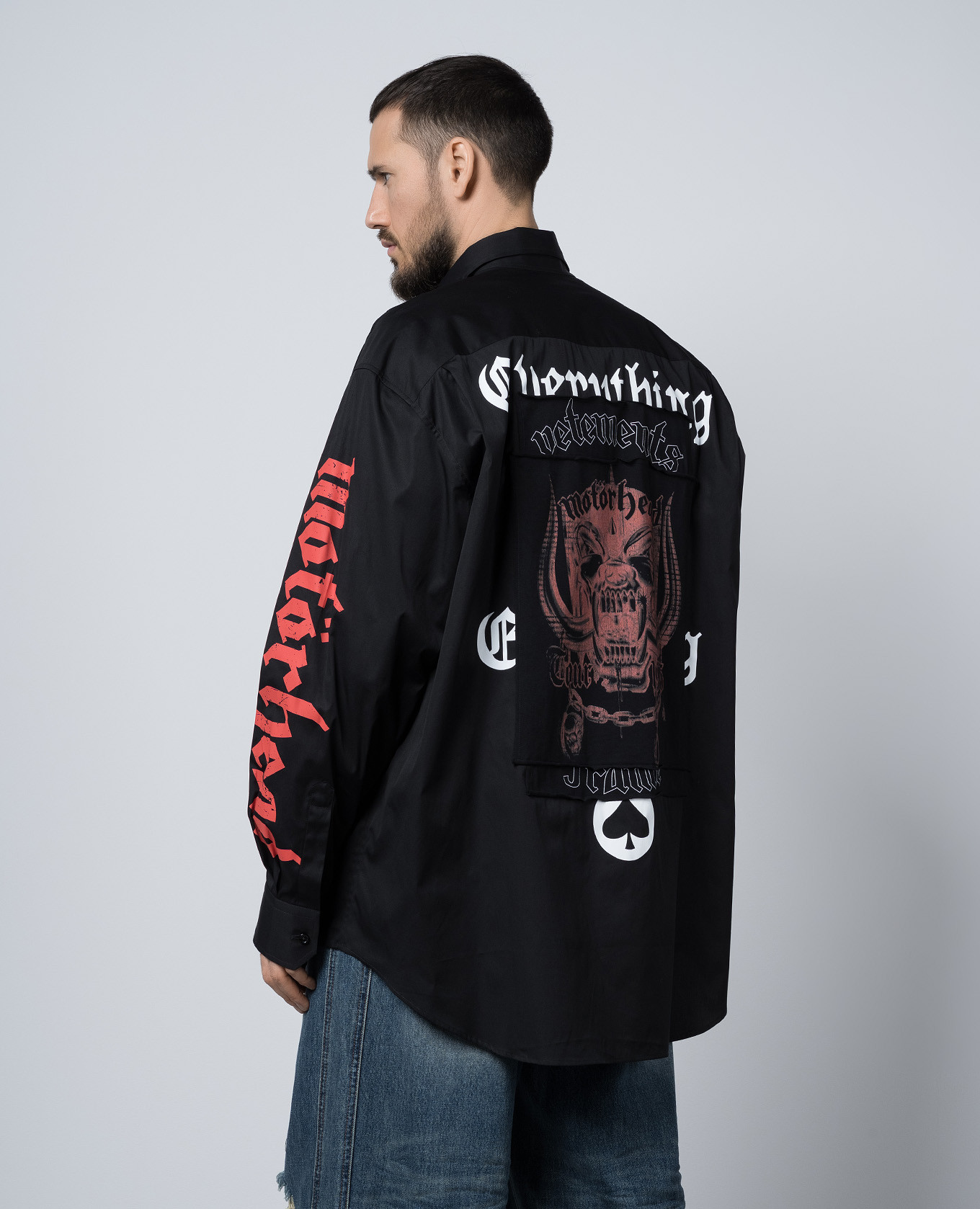 Motorhead black shirt with logo print Vetements 4