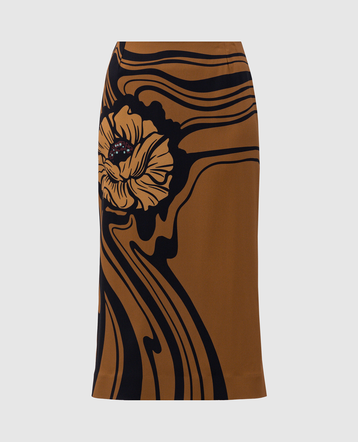 

Floral print midi skirt La DoubleJ, Brown