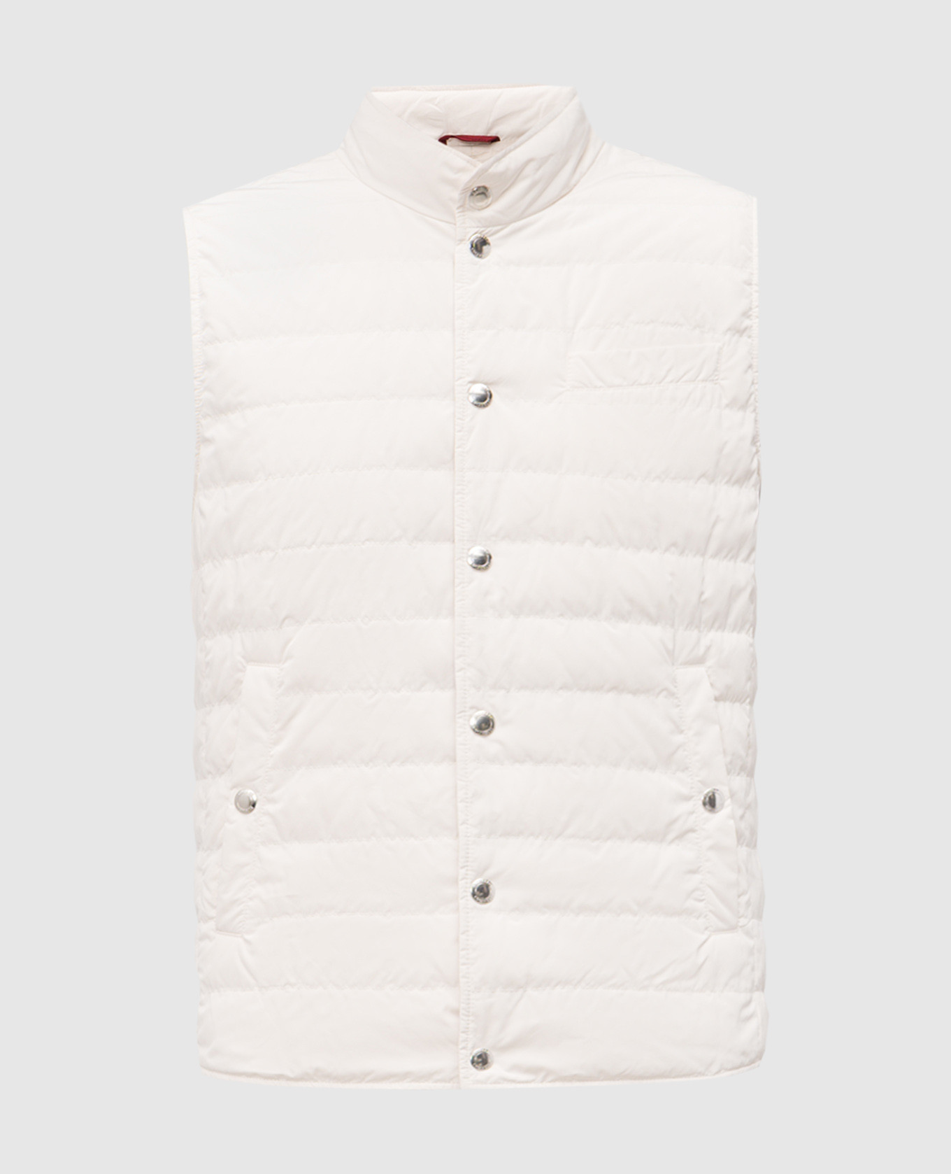 

Beige quilted down vest Brunello Cucinelli