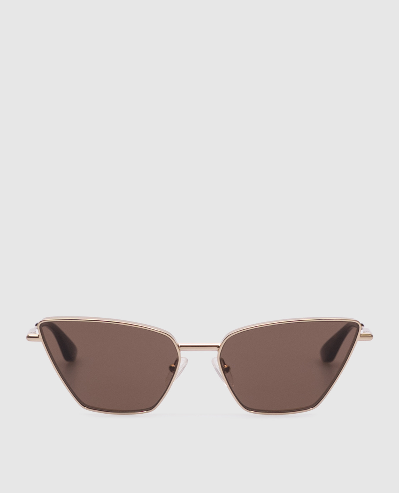 

Gold T-Bar Cat-Eye Sunglasses Alexander McQueen, Golden