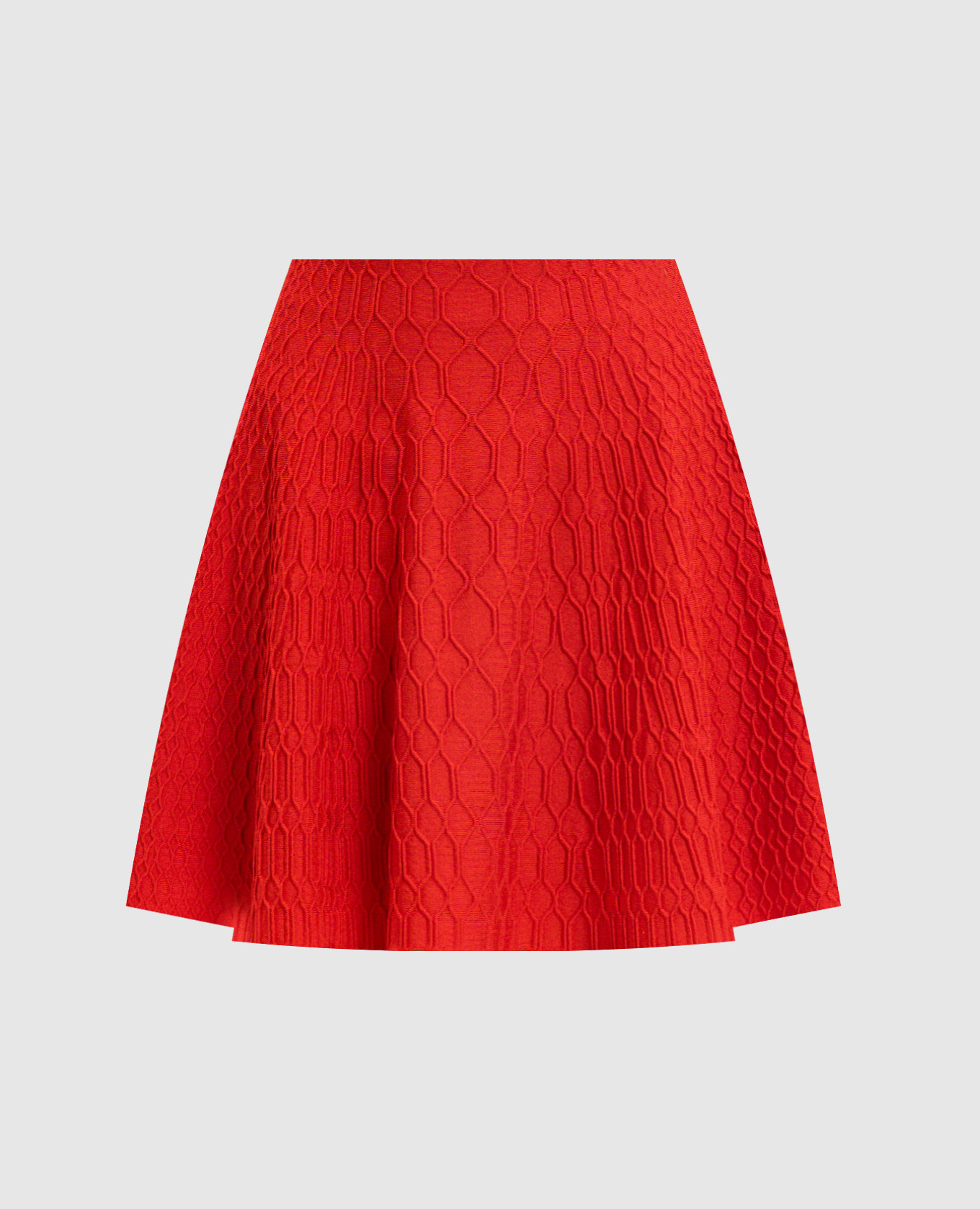 

Red skirt with textured pattern Balmain