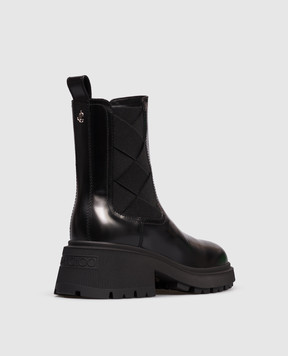 Jimmy Choo Black leather Louri Combat Chelsea boots LOURICOMBATFLATXXF