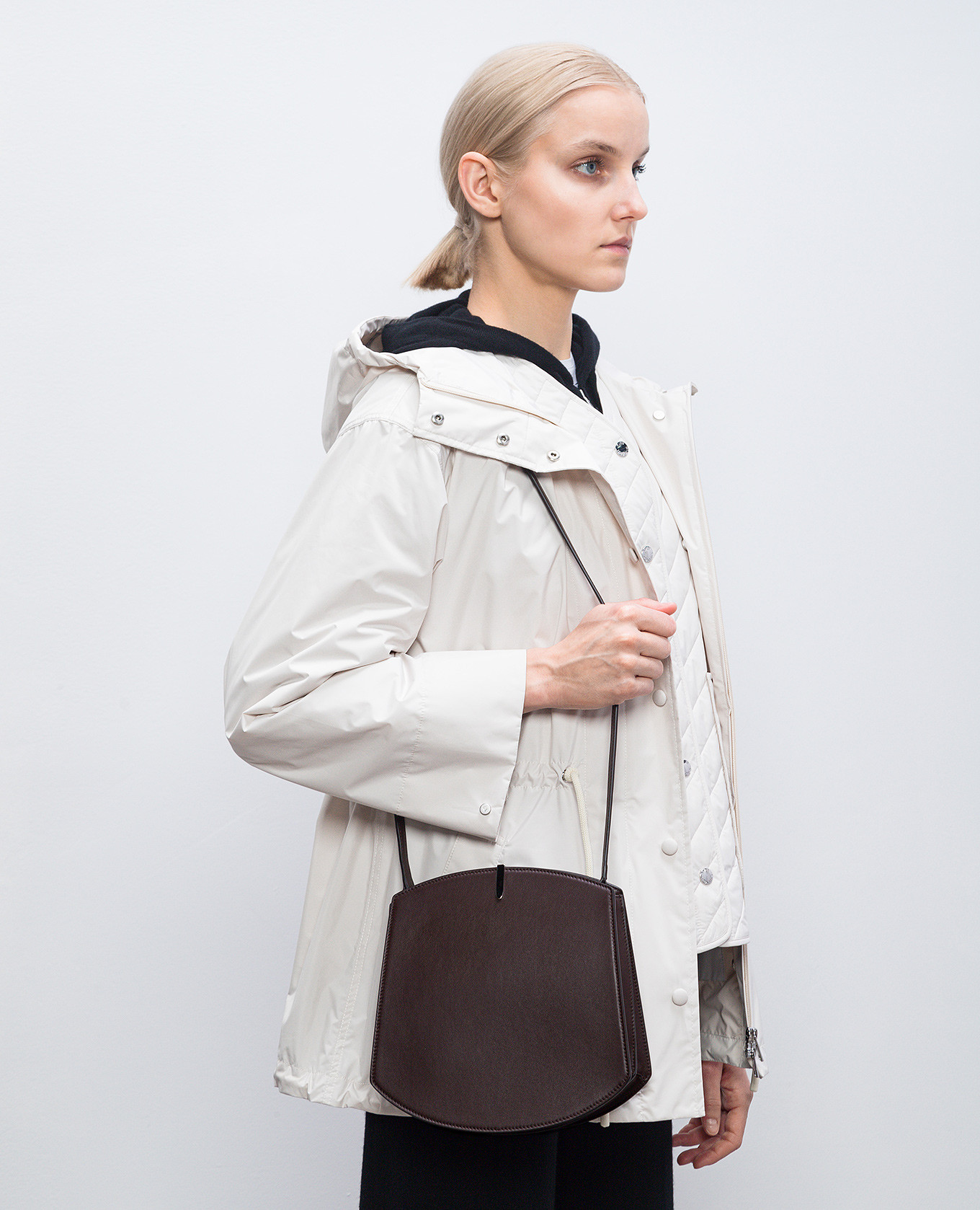Florence brown leather saddle bag Savette 2