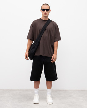 Vetements Brown T-shirt with print UH76TR650C