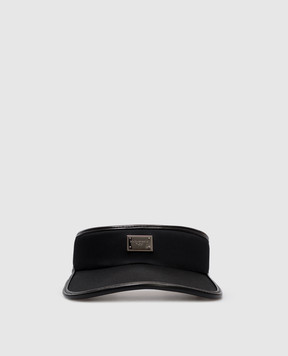 Dolce&Gabbana Black visor with logo GH910AFUFL3