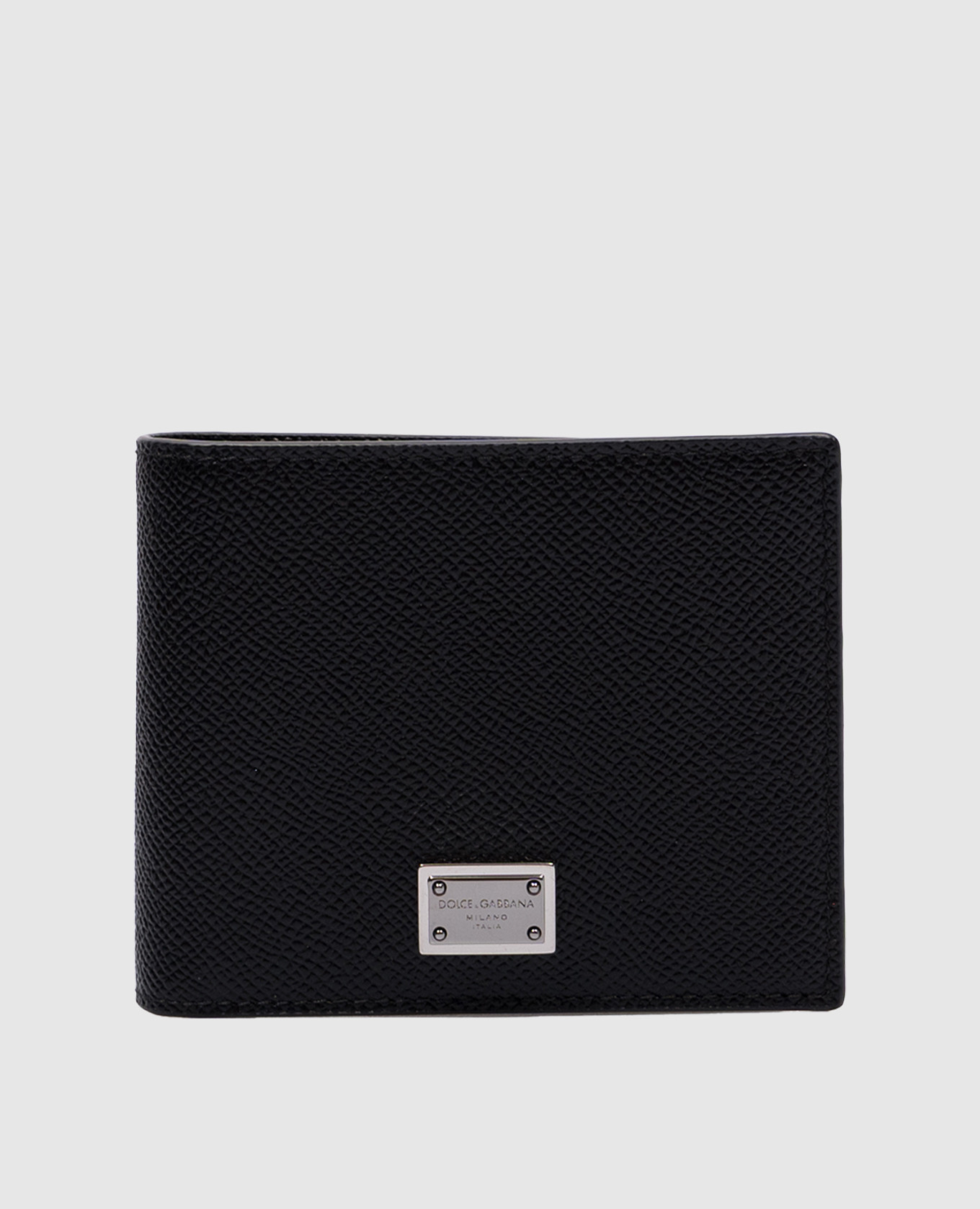 

Black leather purse with metal logo Dolce&Gabbana