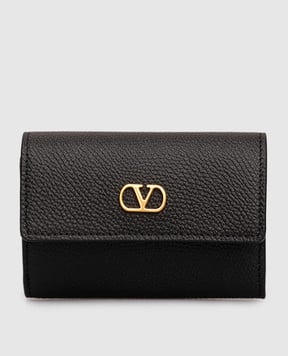 Valentino Black leather wallet with logo 7W2P0AS7SNP