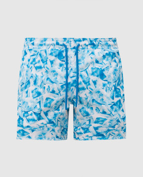 Vilebrequin Blue Iced Turtles printed swim shorts MAHBJ303