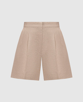 Max Mara FAVILLA beige linen shorts FAVILLA