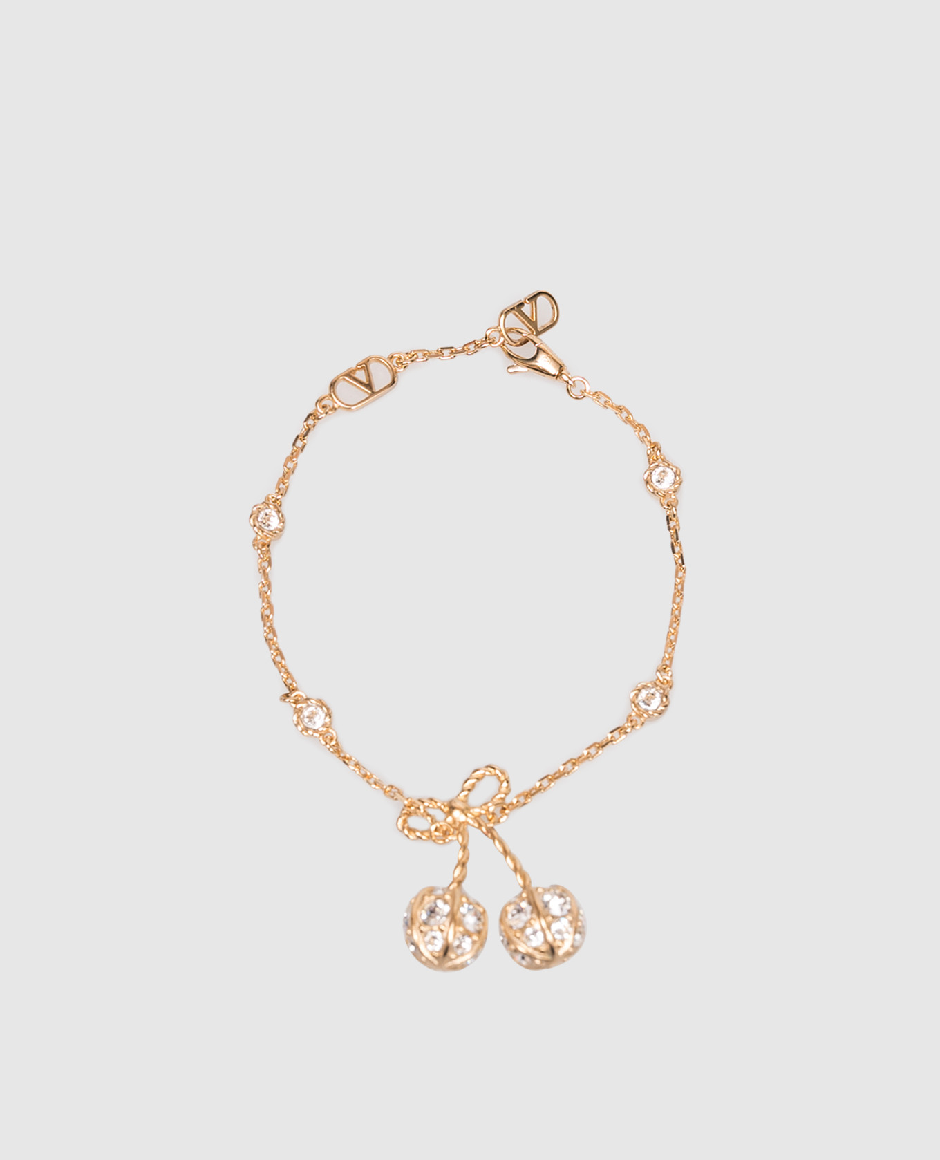 Golden bracelet from Cherryfic with Swarovski crystals Valentino