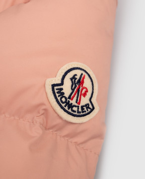 Moncler ENFANT Children's beige down jacket with logo patch K29541A00016597YW1214