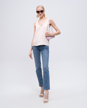 Twinset Pink top with logo 251TP2651
