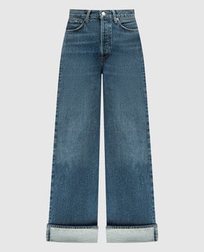 AGOLDE Blue Dame jeans with lapels A91591206
