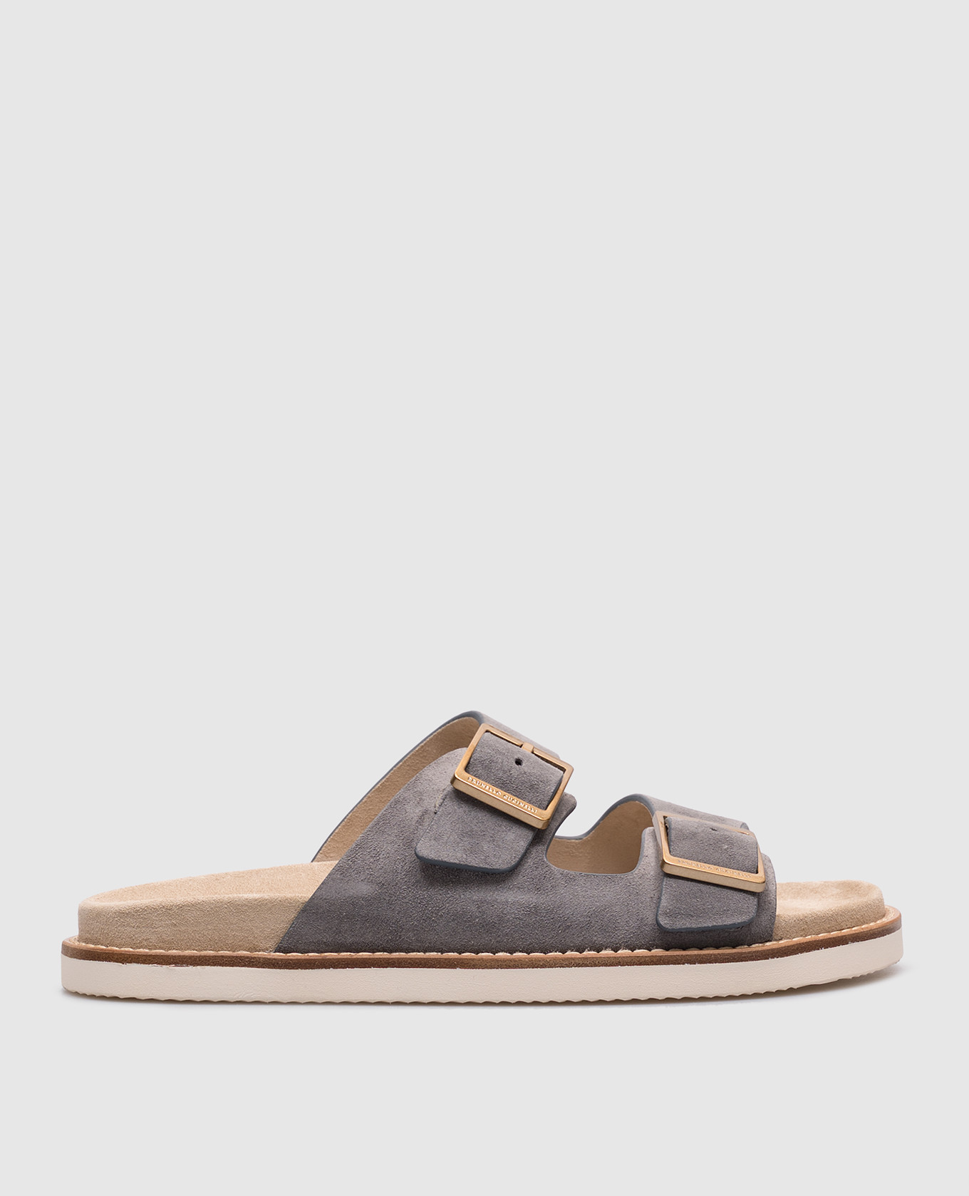 Grey suede Urban flip-flops Brunello Cucinelli