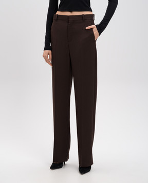 WARDROBE.NYC Brown wool pants W2214F24WO