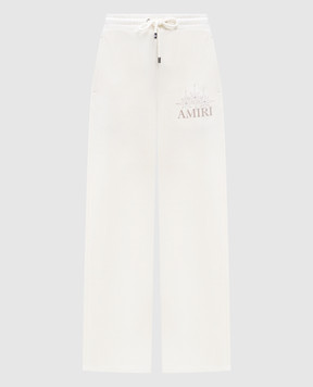 AMIRI Beige sweatpants with logo print AWJYSP1025