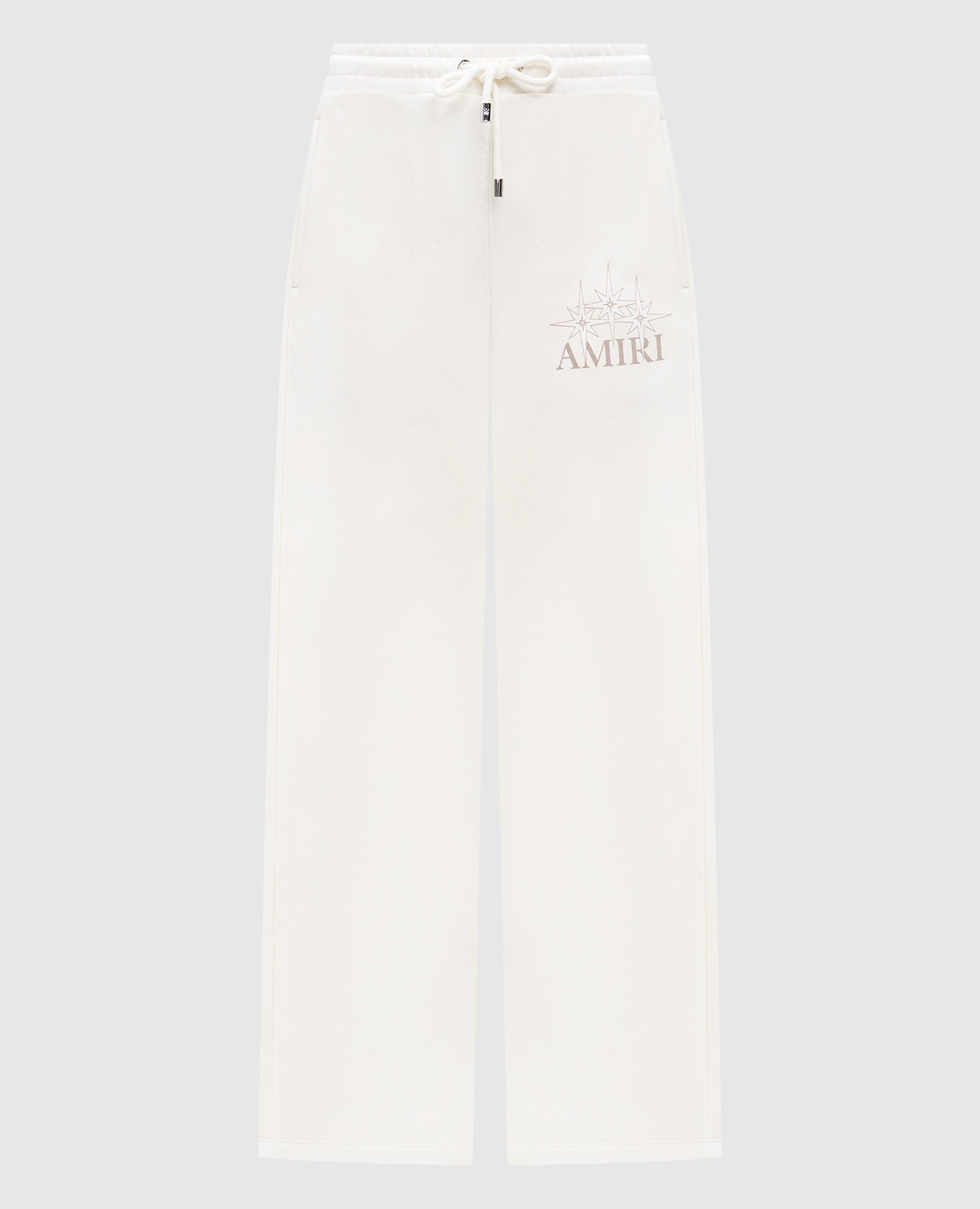 Beige sweatpants with logo print AMIRI