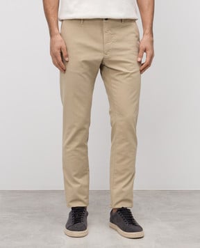 Incotex Beige pants with logo 18S10090871