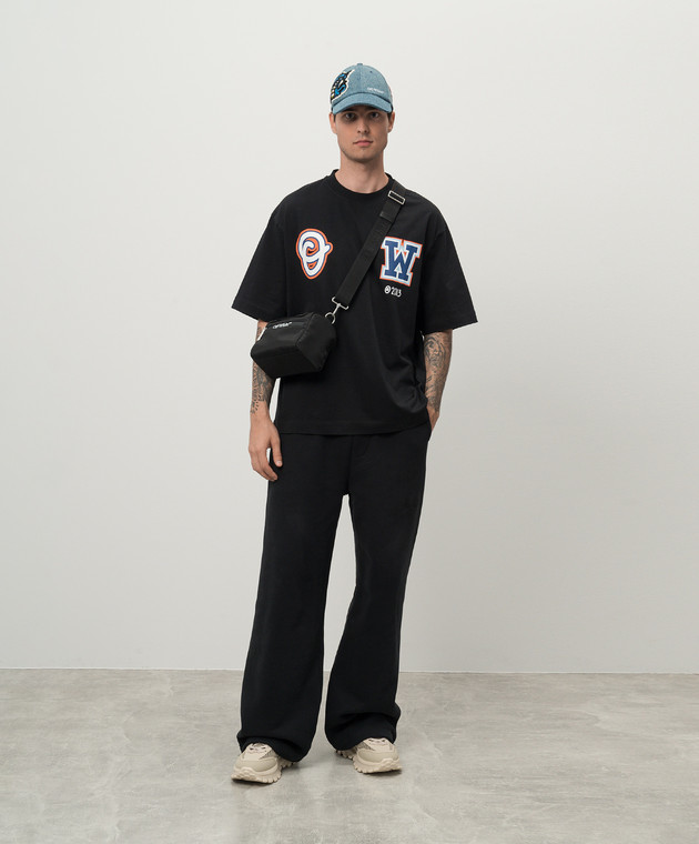 Off-White - Black Wizard t-shirt OMAA120F24JER00Q - shop with