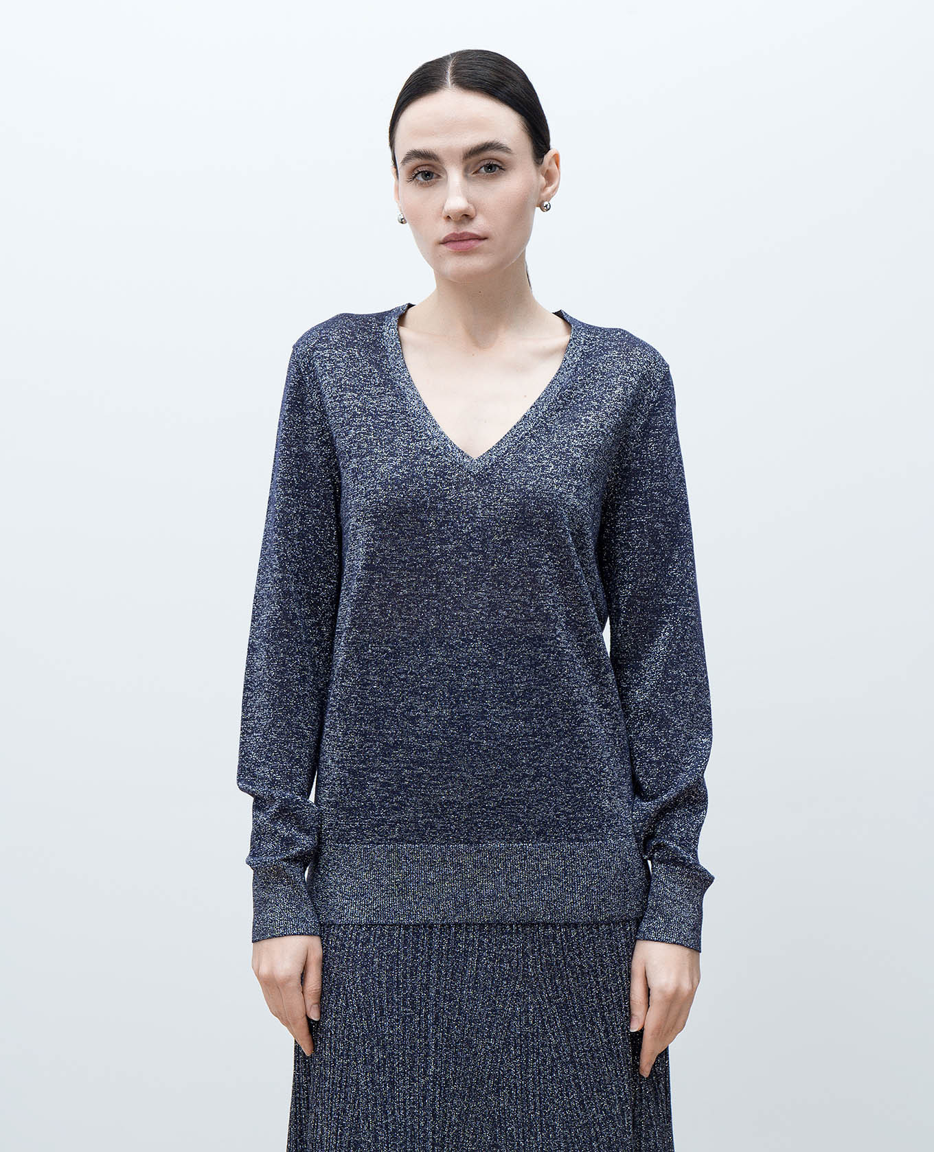 Purple lurex pullover JOSEPH 3