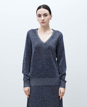 JOSEPH Purple lurex pullover JF008846