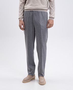Enrico Mandelli Gray wool pants GYMP014442