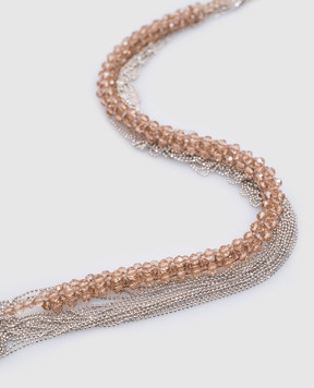 Peserico Necklace with beads and monil chain S35441C0CC446