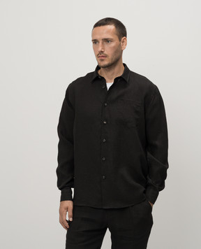 Cashmere&Whiskey Black linen shirt 3319