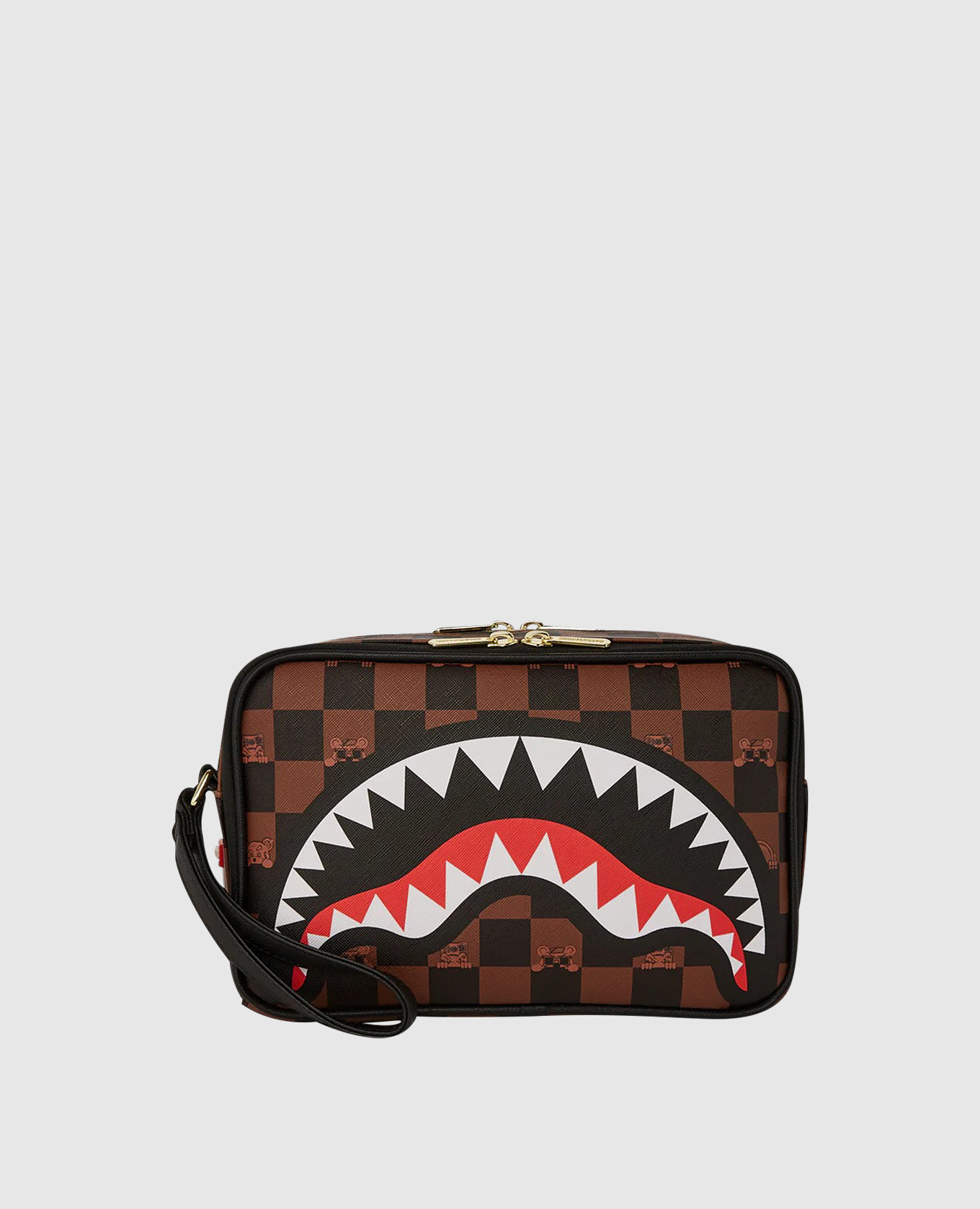 

Children's brown toiletry bag with print Sprayground