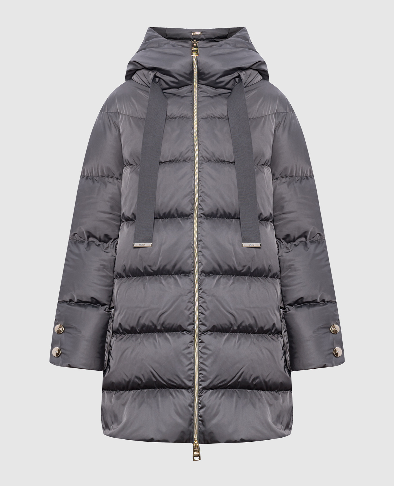 

Gray down jacket with logo Herno, Grey