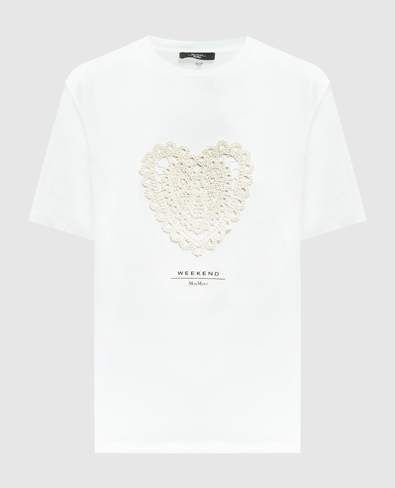 

BARBANO white t-shirt with embroidery Max Mara Weekend