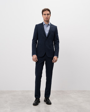 Florentino Blue checked suit 223850322905