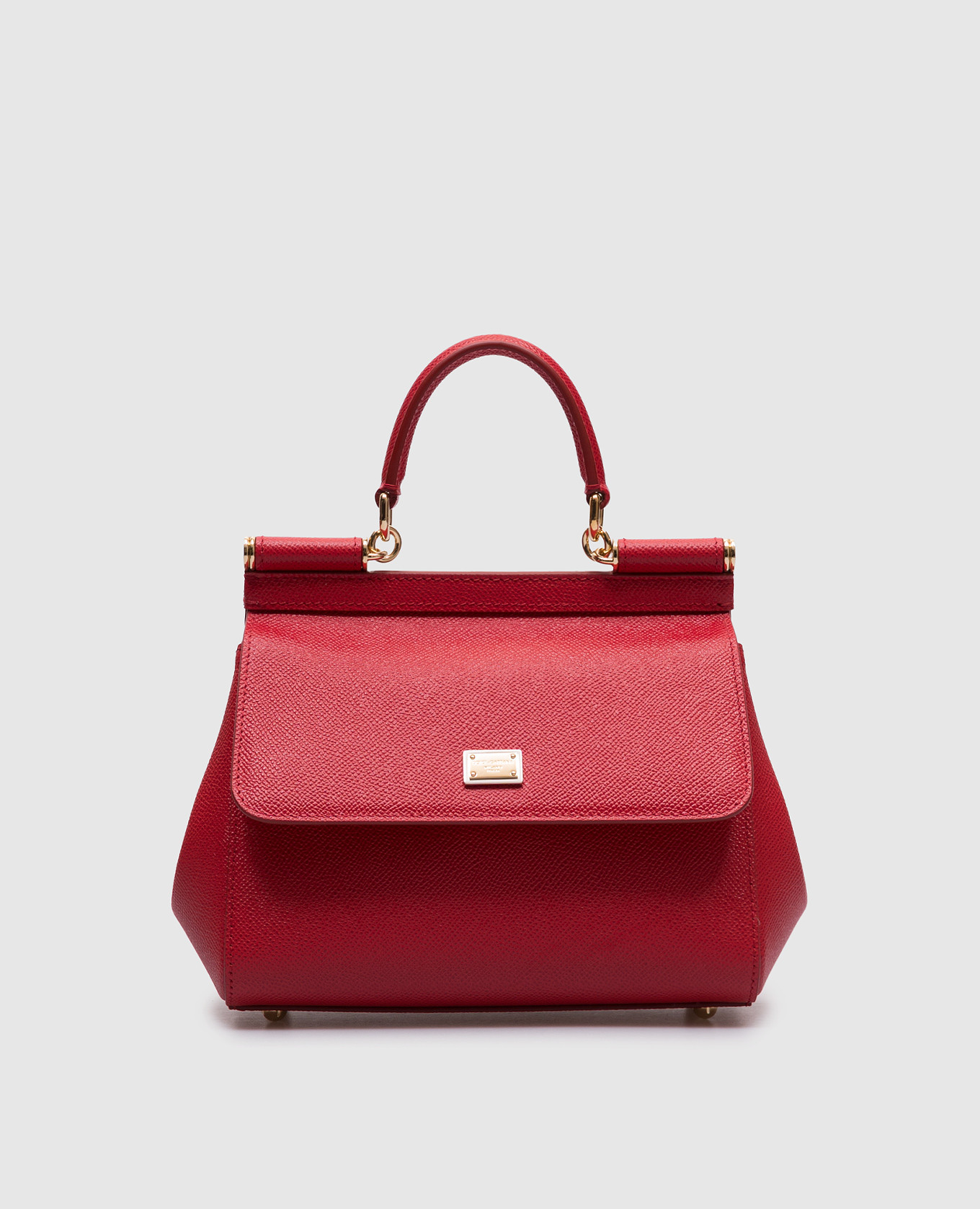 

Sicily red leather bag with logo Dolce&Gabbana