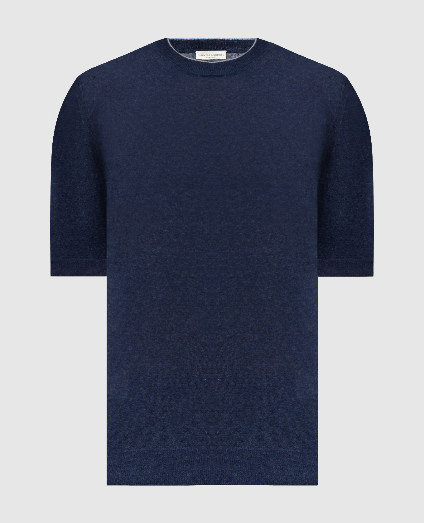 Blue linen and cashmere T-shirt Cashmere&Whiskey