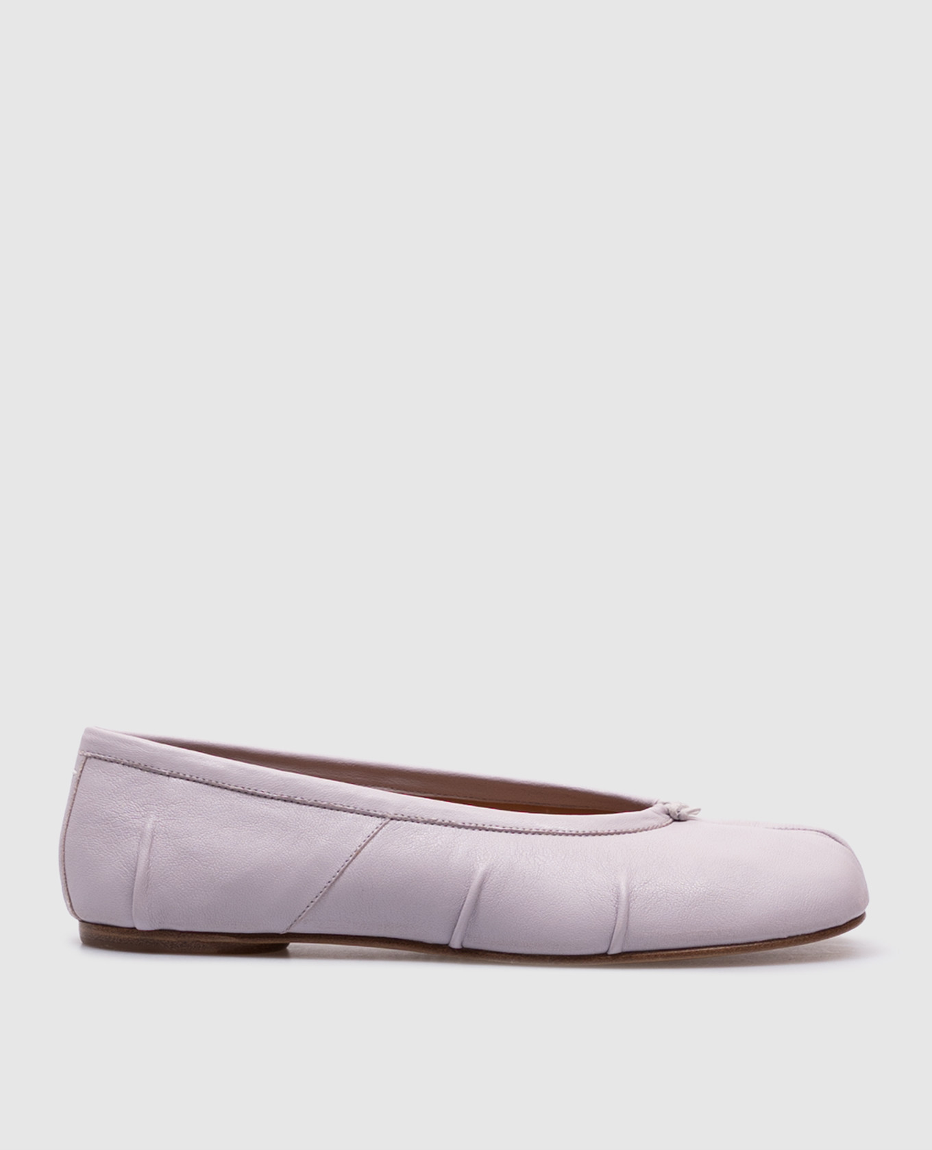 Maison Margiela - Purple leather ballet flats with Tabi