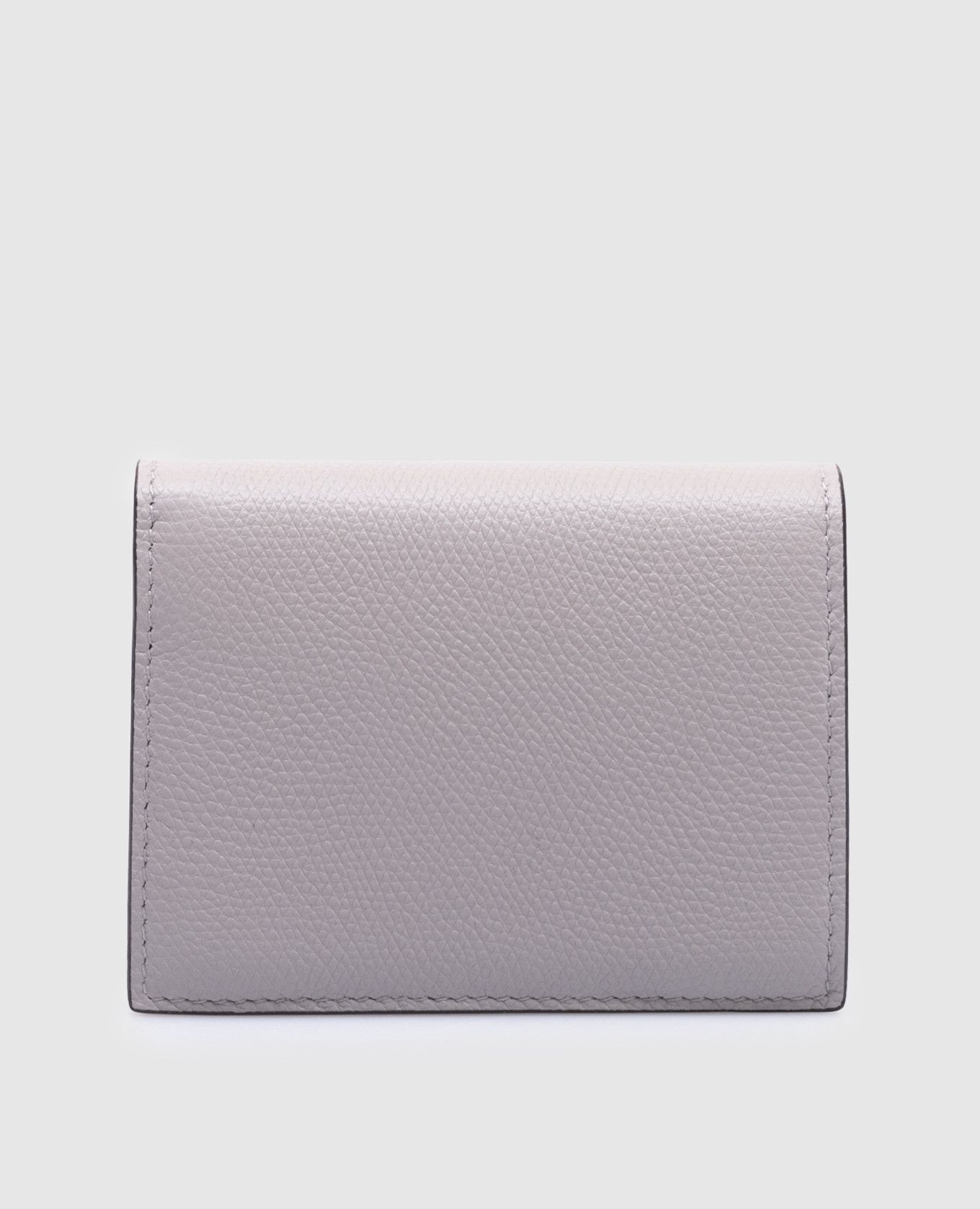 

Gray leather wallet with VLogo Signature logo Valentino, Grey