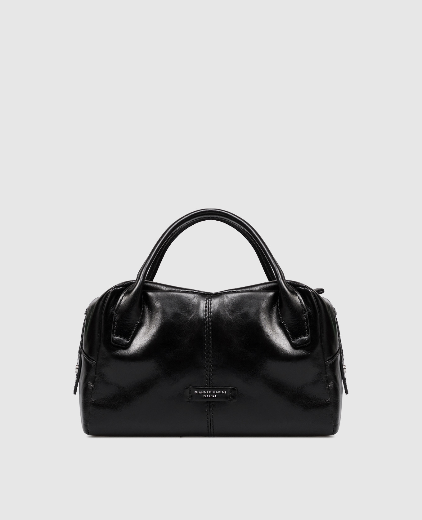 

Black leather bag EMILY with logo Gianni Chiarini