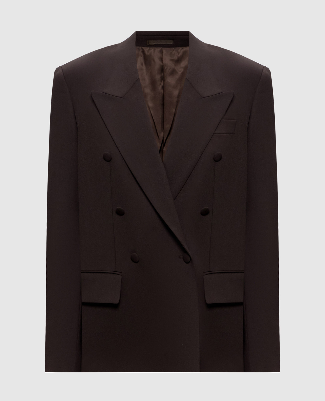 

Brown double-breasted wool jacket Jacob Lee