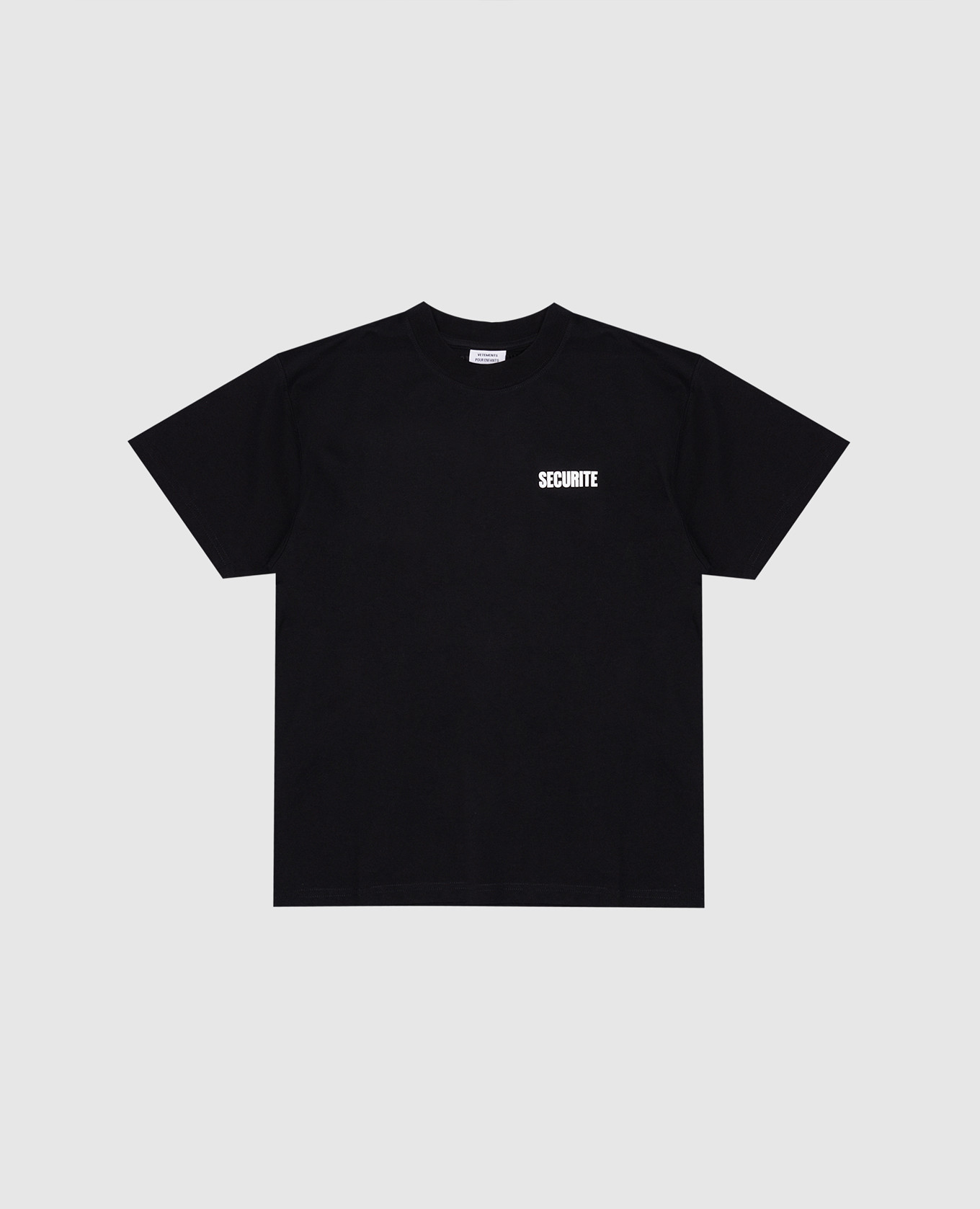 

Children's black T-shirt with a print Vetements