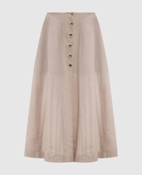 Philosophy di Lorenzo Serafini Beige skirt with wool A01062125